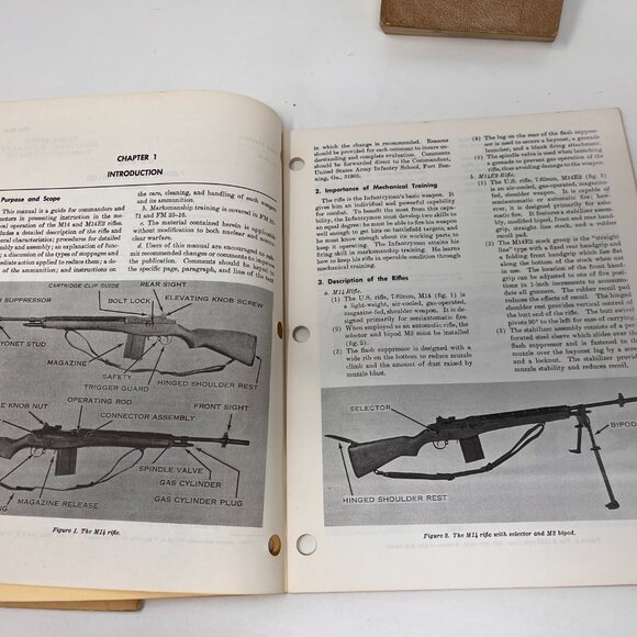 Vtg Army TM 9-1005- 249-20 & FM 23-8 Special Tool Service Handbook 9-170 M16-M14 - Picture 4 of 16